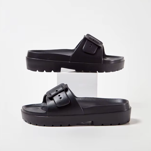KELLIE™ | Mules Douces à Boucle