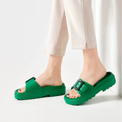 KELLIE™ | Mules Douces à Boucle