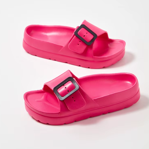 KELLIE™ | Mules Douces à Boucle