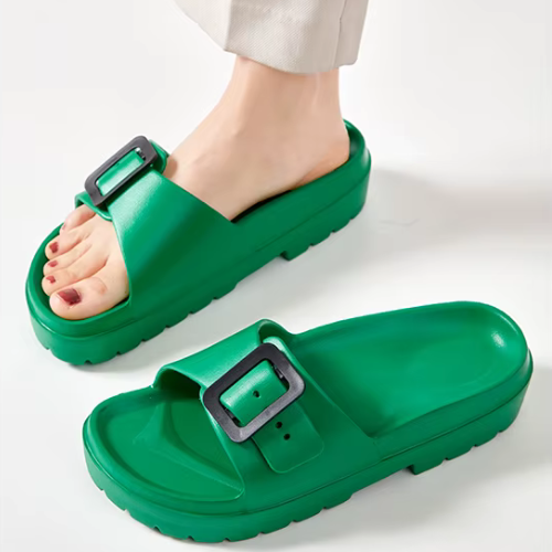 KELLIE™ | Mules Douces à Boucle