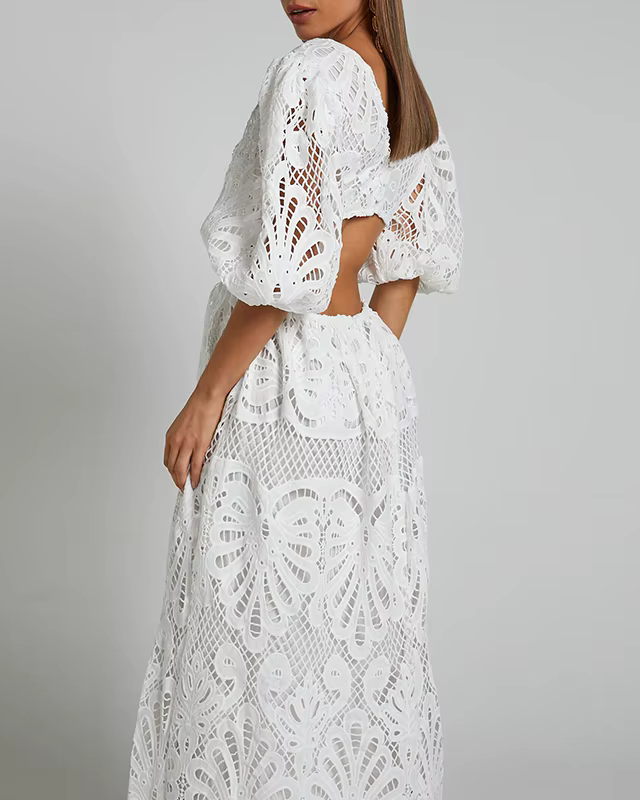 AXELLE™ | Robe A-ligne Dentelle