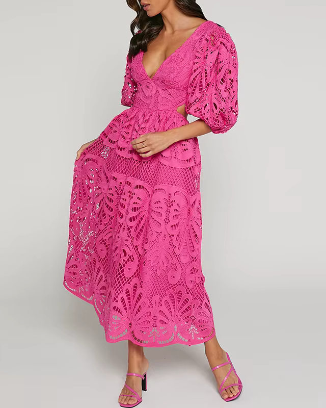 AXELLE™ | Robe A-ligne Dentelle