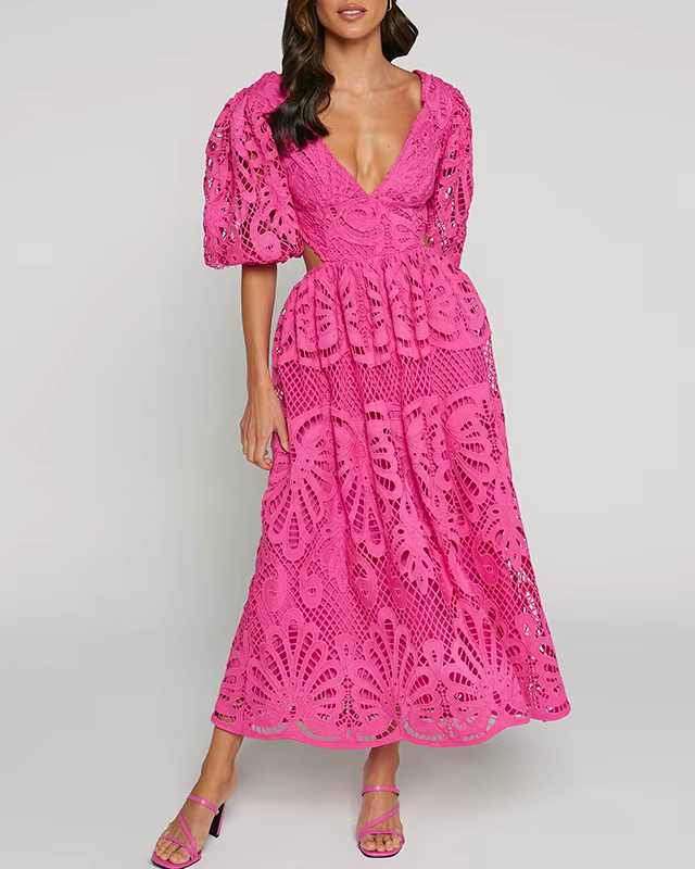 AXELLE™ | Robe A-ligne Dentelle