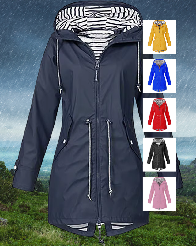 LENA™ | Veste Imperméable Légère à Capuche