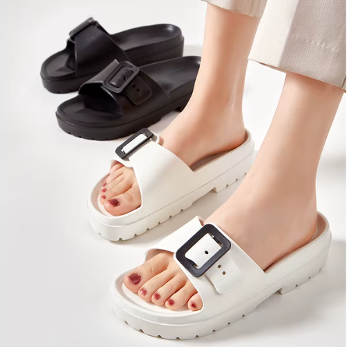 KELLIE™ | Mules Douces à Boucle