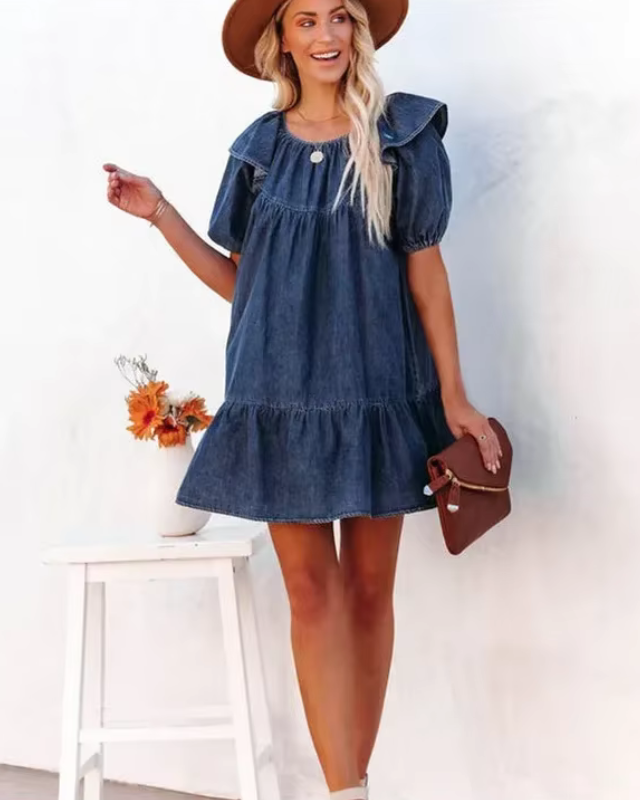 JENNY™ | Robe Décontractée en Denim