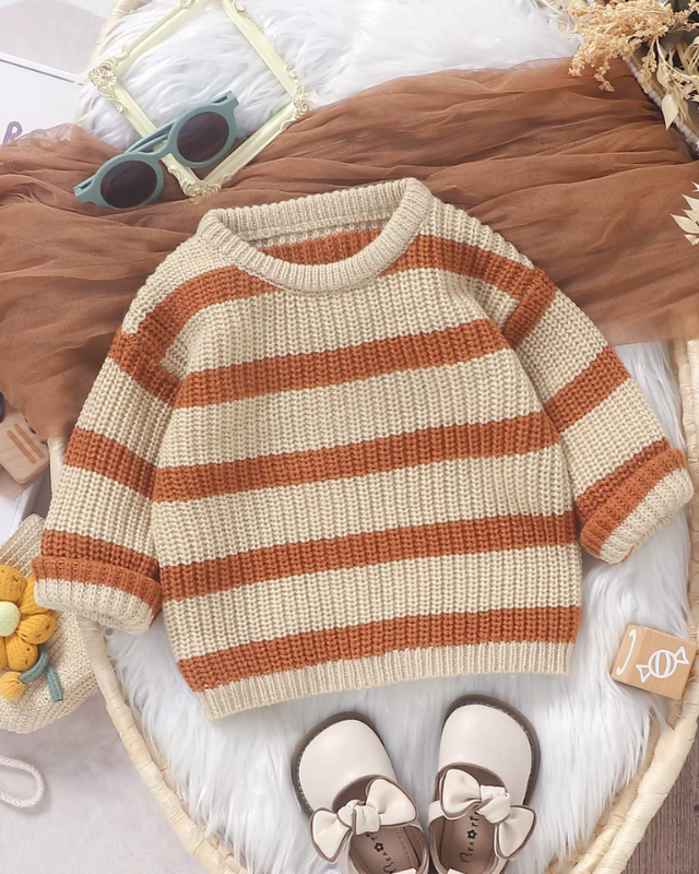 FAUVE™ | Pull Rayé Douillet