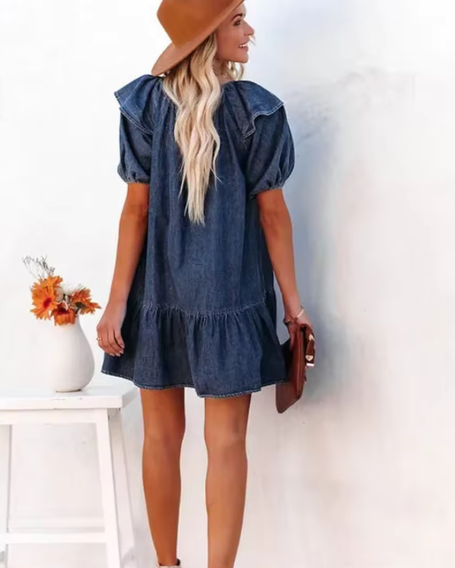 JENNY™ | Robe Décontractée en Denim
