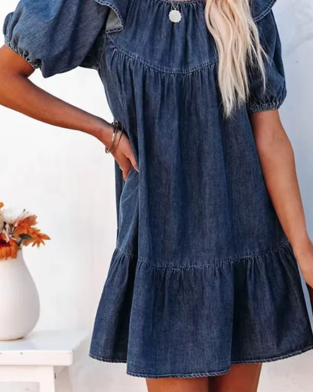 JENNY™ | Robe Décontractée en Denim