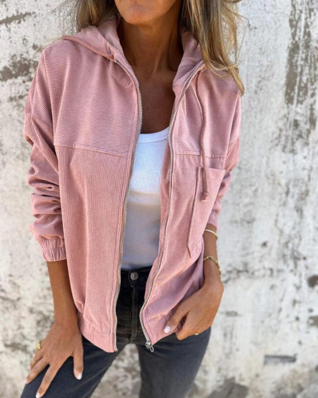 INES™ | Veste en Velours Côtelé