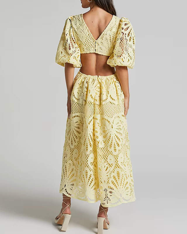 AXELLE™ | Robe A-ligne Dentelle
