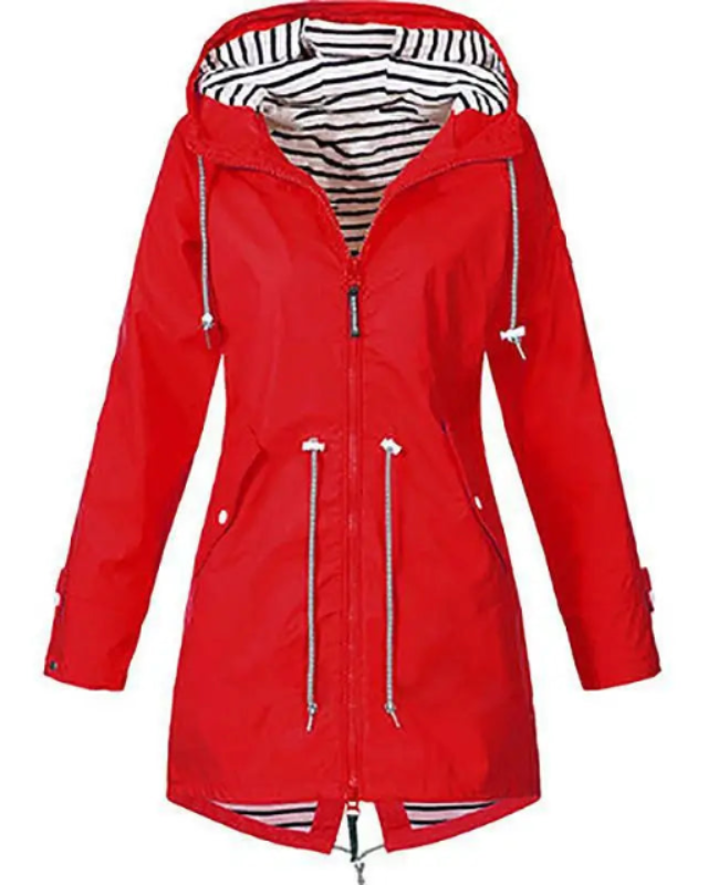 LENA™ | Veste Imperméable Légère à Capuche