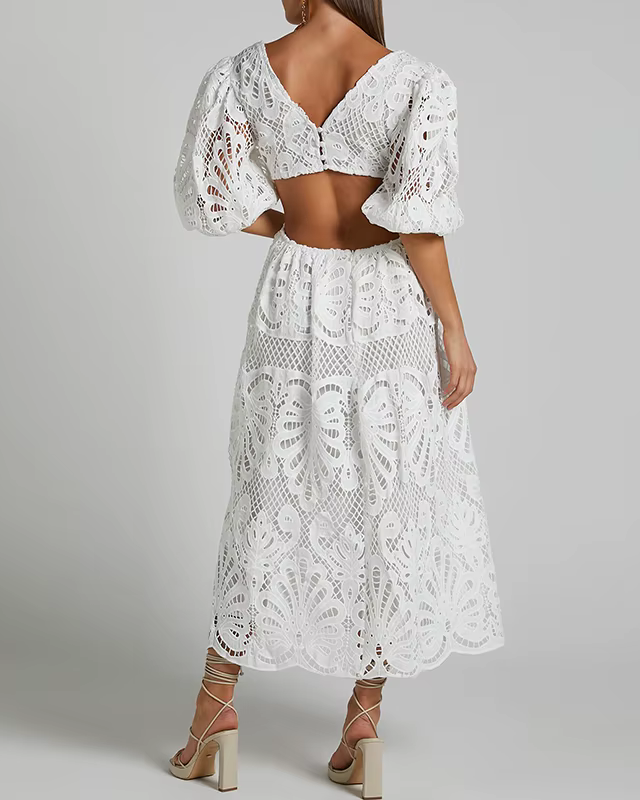 AXELLE™ | Robe A-ligne Dentelle